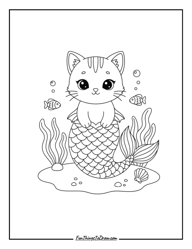 Kitten mermaid (merkitty)