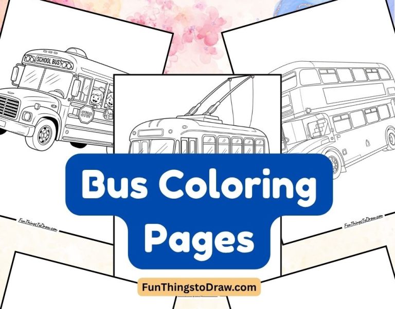 38 Bus Coloring Sheets (Free Printable Pages) - Fun Things To Draw