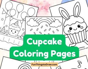 Cupcake Coloring Pages