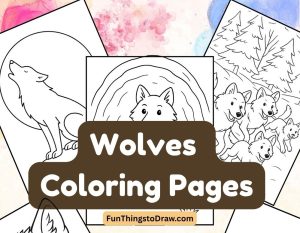 Wolves Coloring Pages