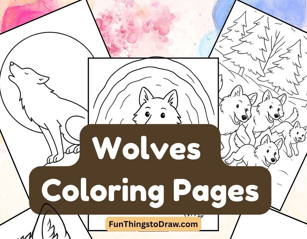 Wolves Coloring Pages