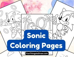 sonic coloing pages
