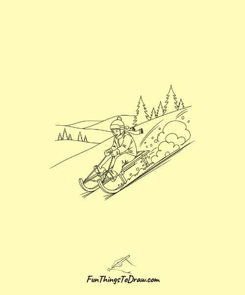 Sled Going Downhill