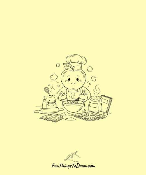 Apple Baking Cookies