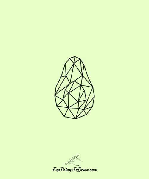 Geometric Faceted Avocado