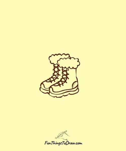 Winter Boots Drawing