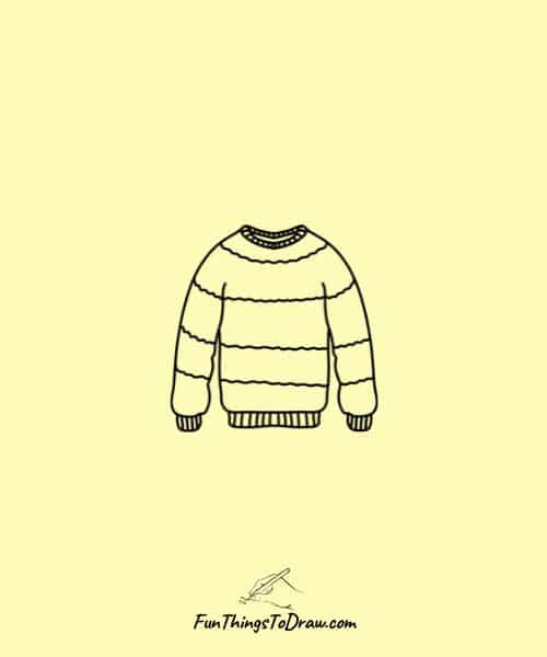 Knitted Sweater Drawing
