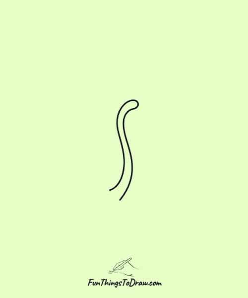 cat tail drawing