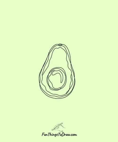 Blind Contour Avocado