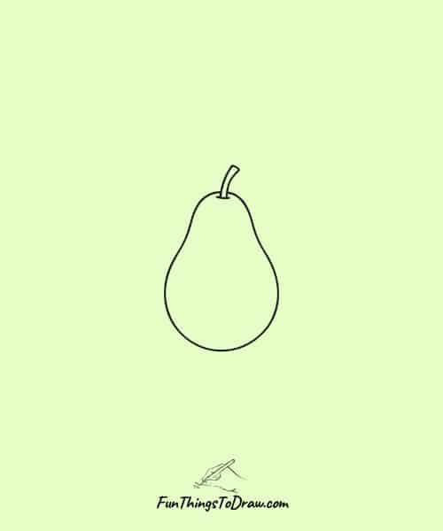 Complete Avocado Outline