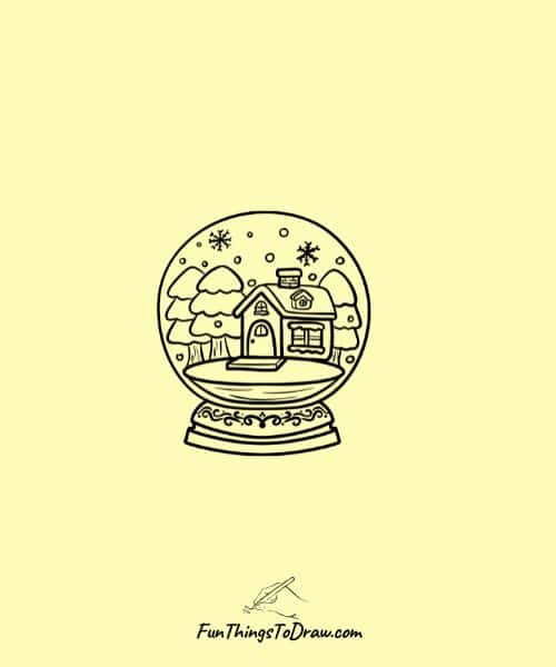 Snow Globe Drawing