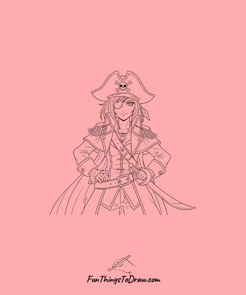 Pirate Captain Adventure Drawing