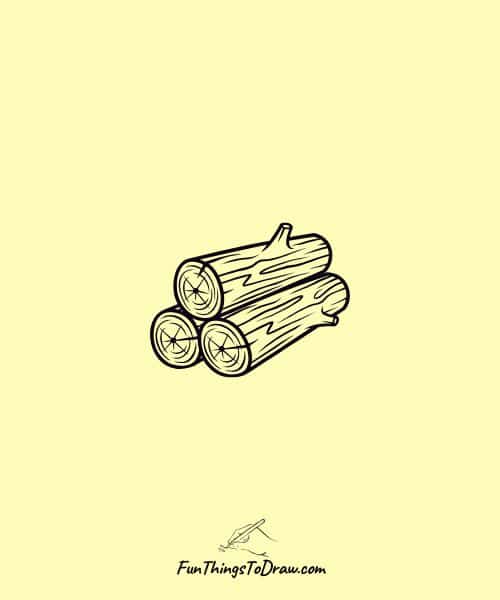 Wood Pile Stack (January Drawings)