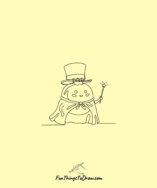 drawing of pomegranate as a Magician 