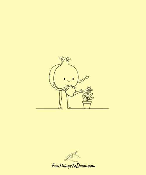 Pomegranate Watering Plants