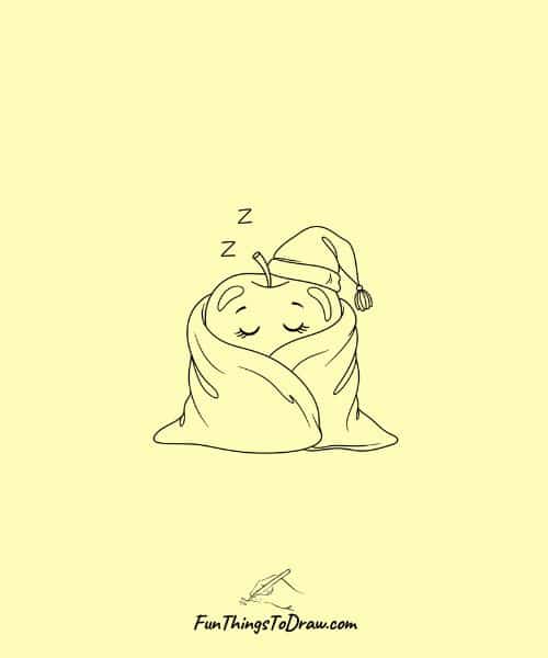 Apple Sleeping Peacefully