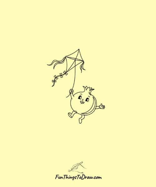 Pomegranate Flying Kite