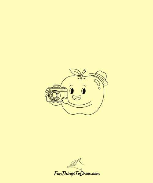 Apple Photographer with Camera