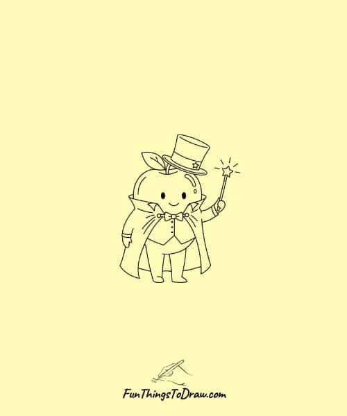 Apple Magician with Wand