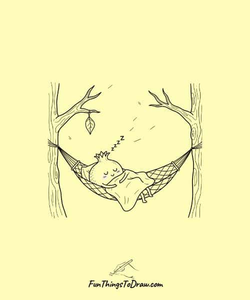 Pomegranate Sleeping Hammock