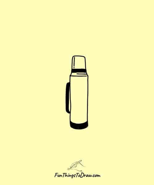 Thermos Flask Drawing