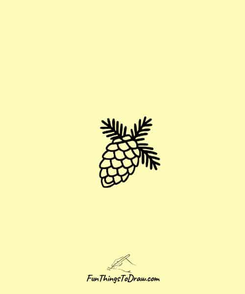 Pine Cone Drawing