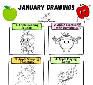 Apple Drawings Ideas