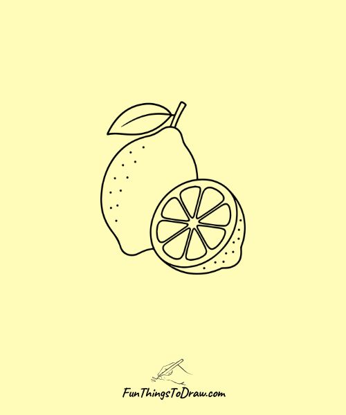 Easy lemon drawing