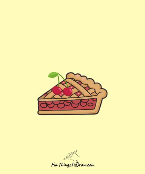 Cool cherry drawing