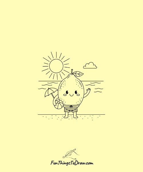 Lemon at Beach