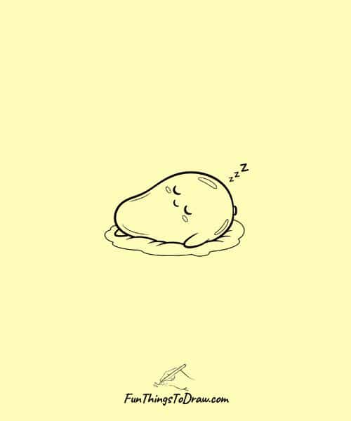 Cute mango doodle