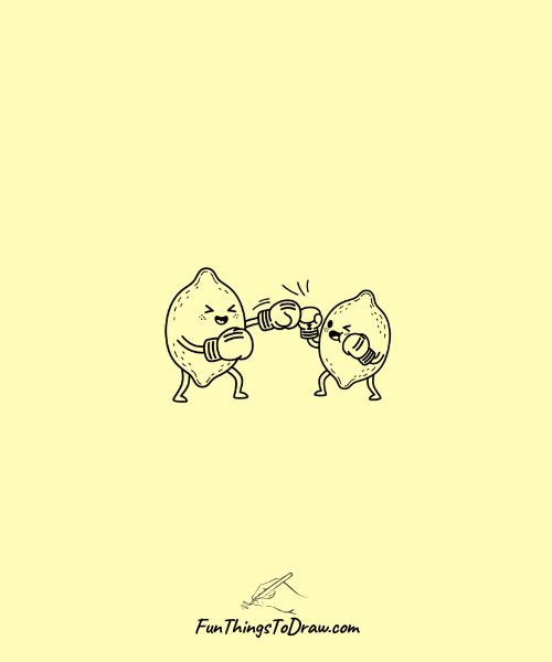 sketch of Lemon Boxing