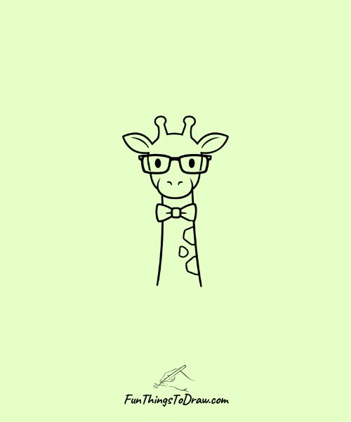 Easy giraffe doodle