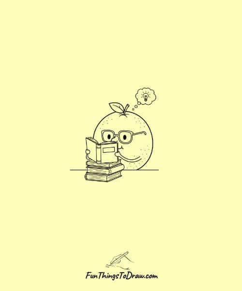 Cute doodle of grapefruit