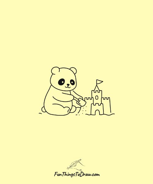 Panda Sandcastle Builder