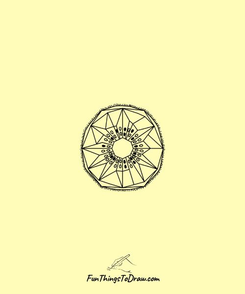 Geometric Kiwi Pattern