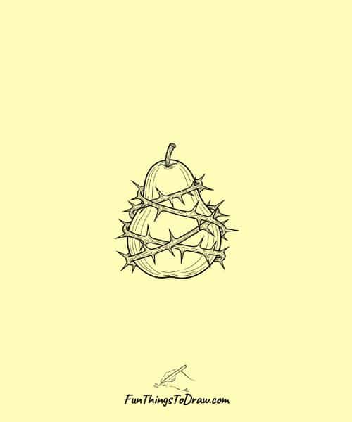 Pear drawing idea