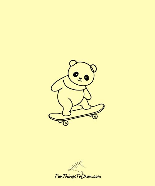 Panda Skateboarder