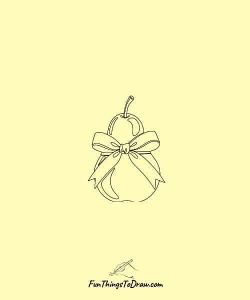 Pear with a Ribbon