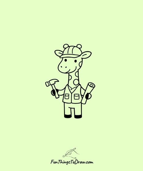 Cute giraffe doodle