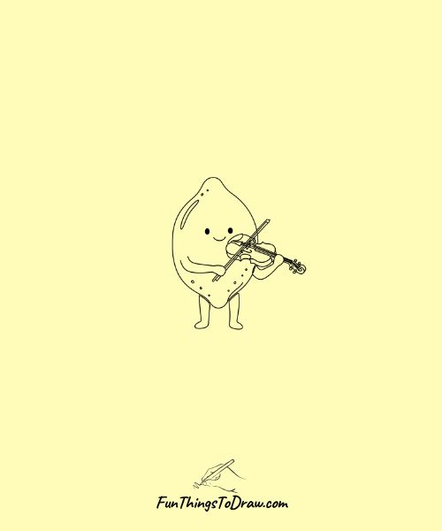 Lemon Playing Violin