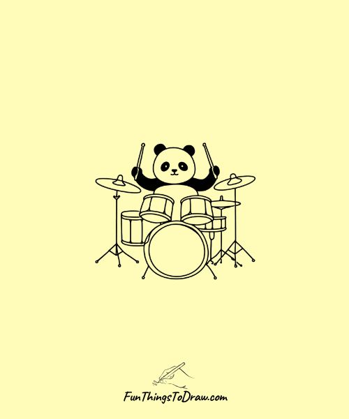 Panda Drummer