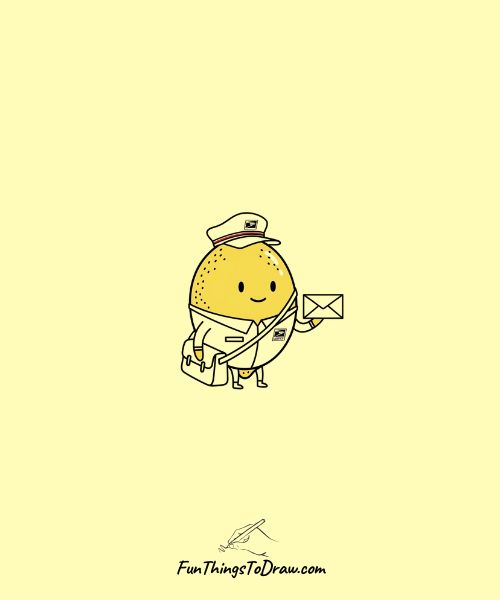 Drawing of Lemon Postal Worker
