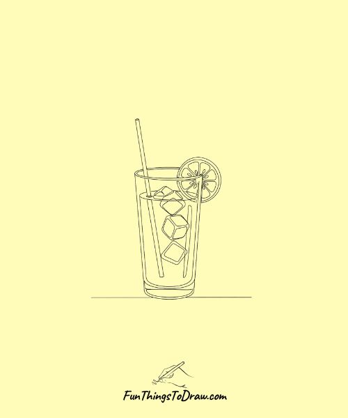 Lemonade glass drawing idea