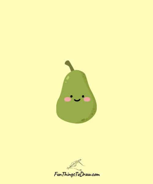 Pear in Cross-Section doodle