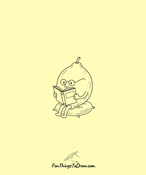 Lemon Reading a Book