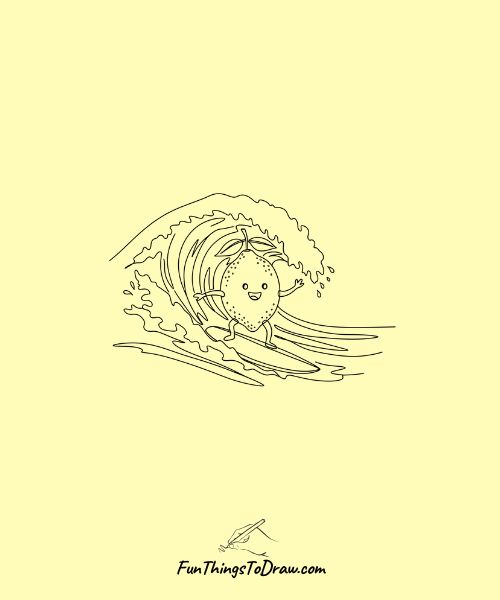 Lemon Surfing Wave