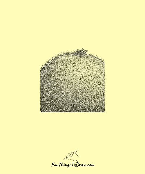 Sketch of Textured Skin Detail