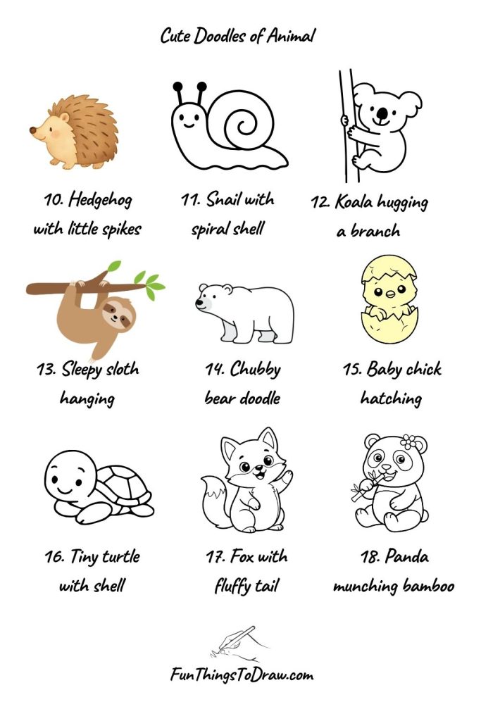 Cute Doodles of Animal 