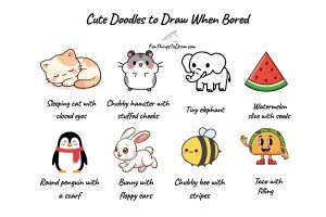 Cute Doodles to draw when bored